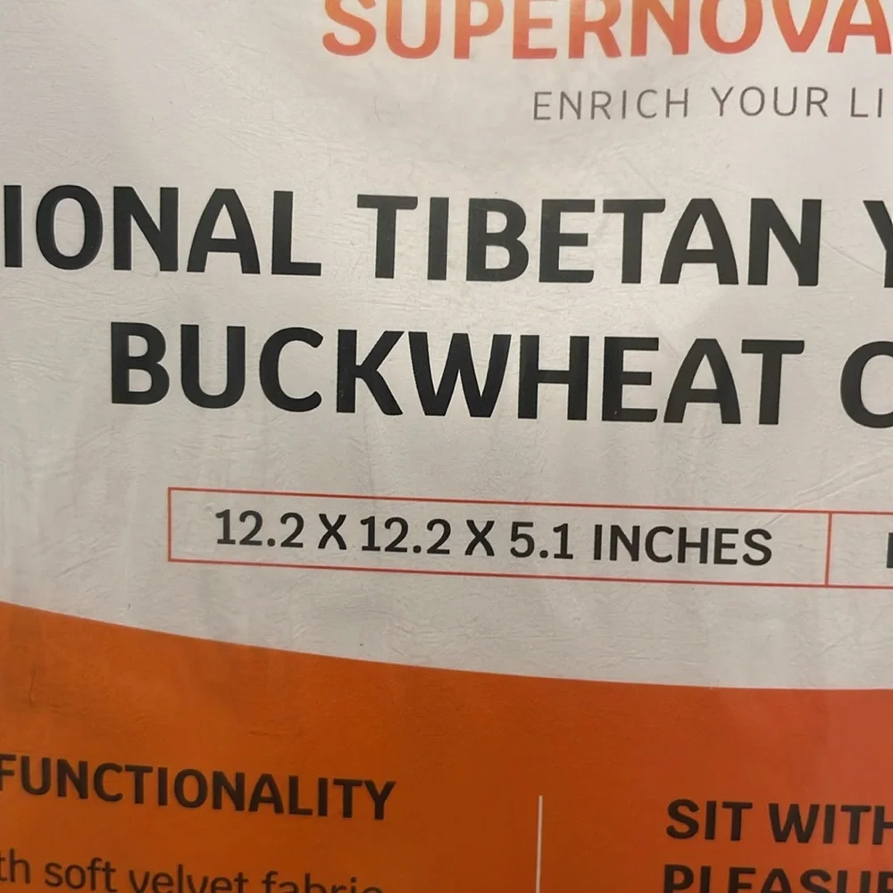 🧘NWT Meditation Traditional Tibetan Zafu Buckwheat Soft Velvet Pillow - Picture 7 of 10